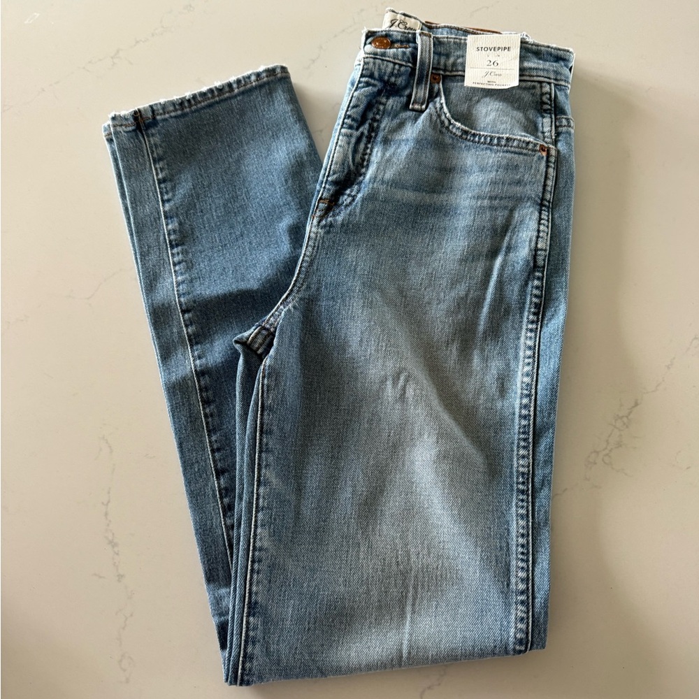 Jcrew Stovepipe High Rise Jeans